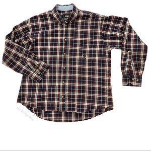 Old River cotton plaid shirt